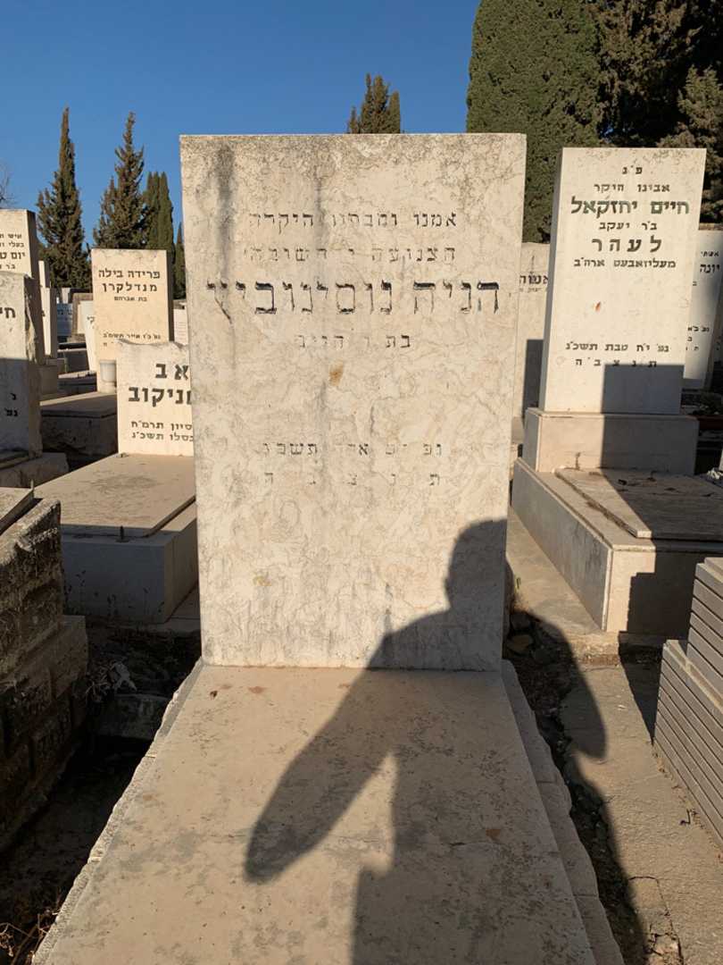 קברו של הניה נוסינוביץ