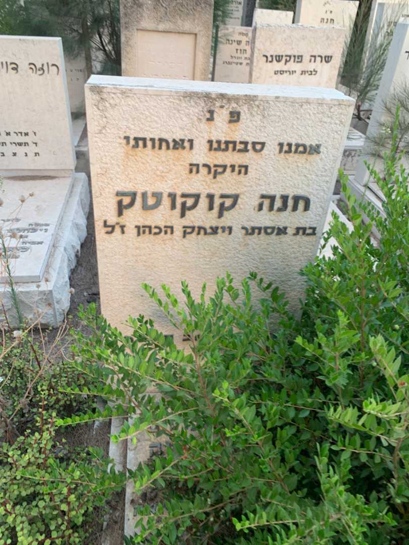 קברו של חנה קוקוטק. תמונה 2