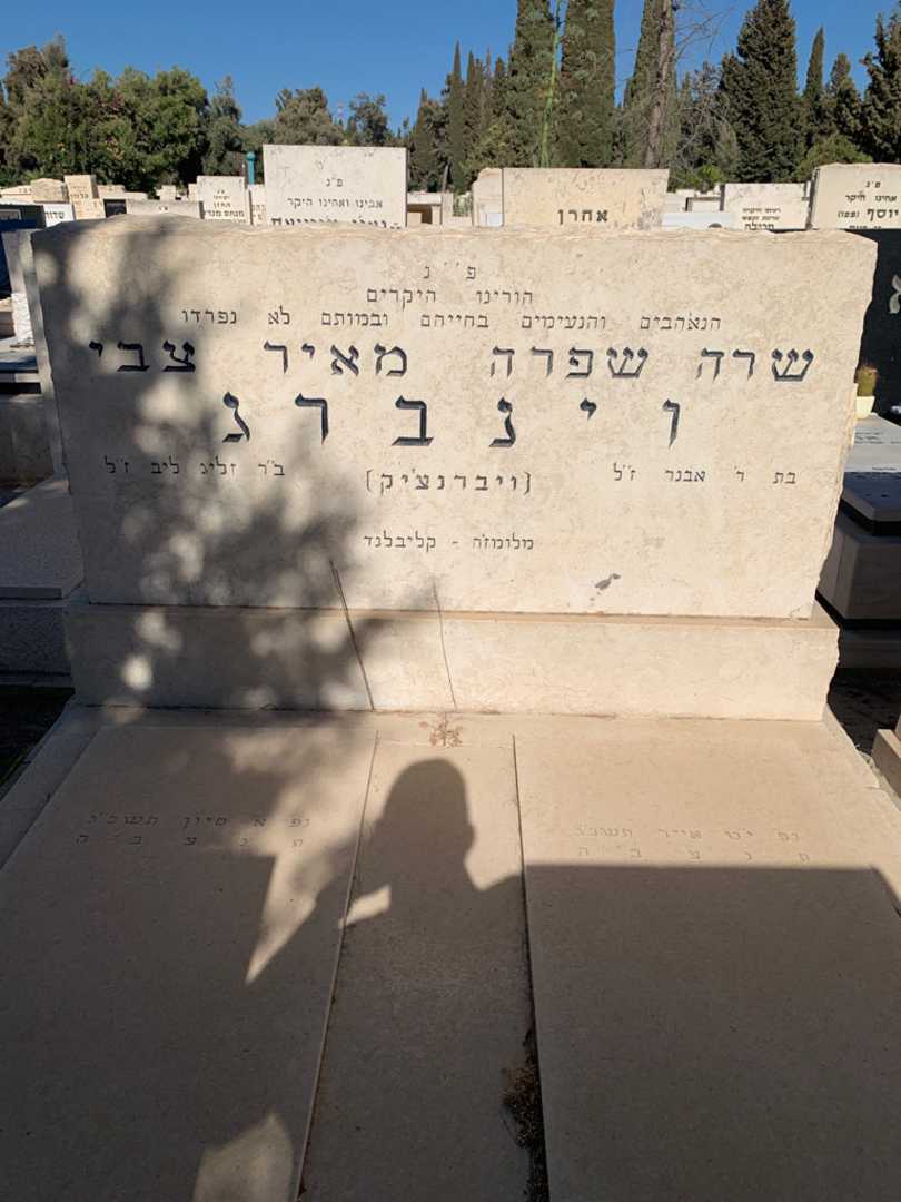 קברו של שרה שפרה וינברג (ויברנצ'יק). תמונה 1