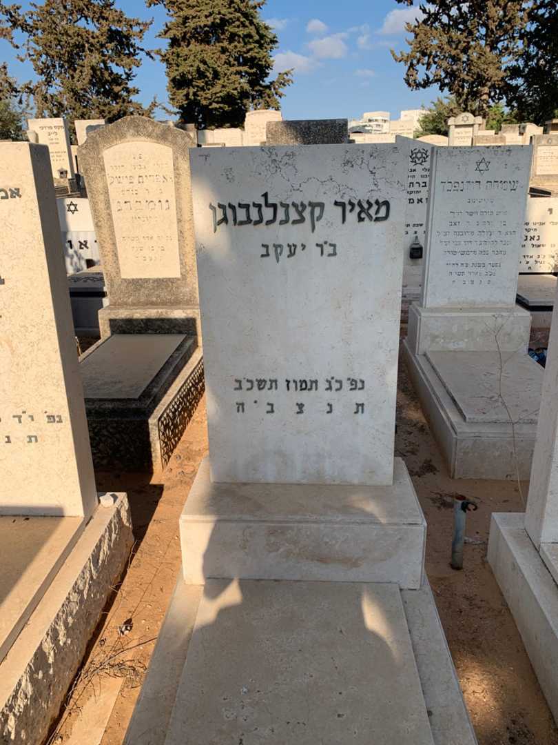 קברו של מאיר קצנלנבוגן