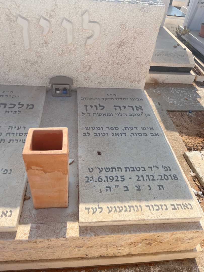 קברו של אריה לוין. תמונה 2