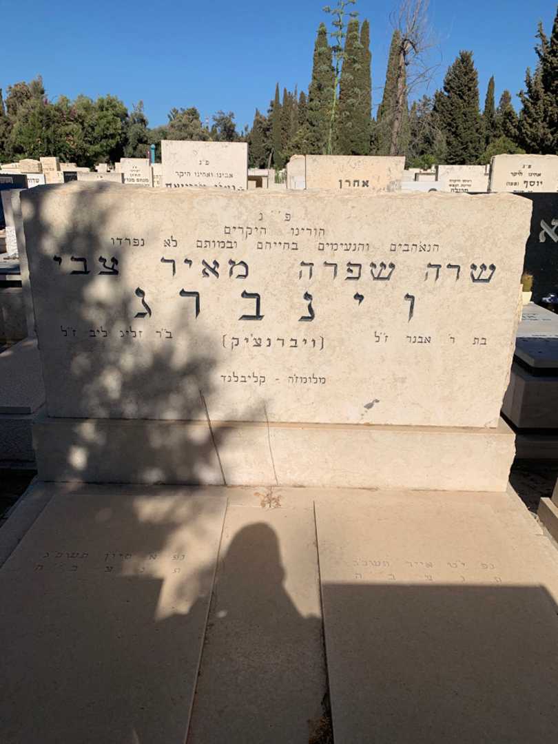 קברו של מאיר צבי וינברג (ויברנצ'יק). תמונה 1