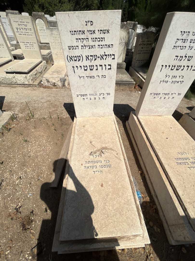 קברו של ביילא-עקא "עטא" בורנשטיין. תמונה 1
