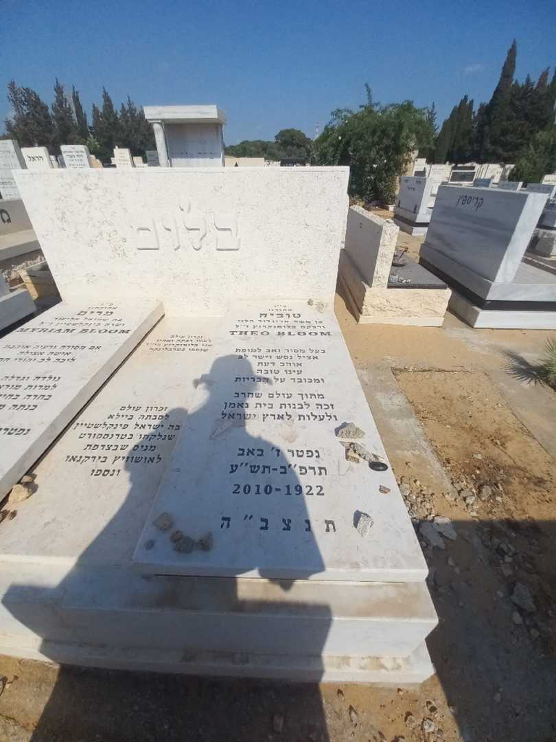 קברו של טוביה בלום. תמונה 1