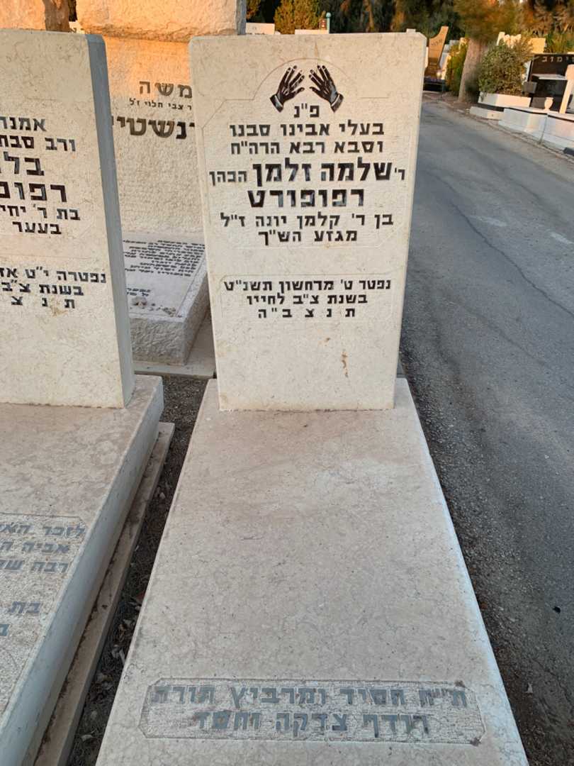 קברו של שלמה זלמן "הכהן" רפופורט