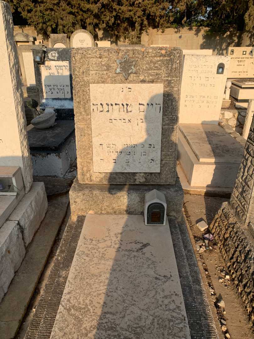 קברו של חיים טורונגה