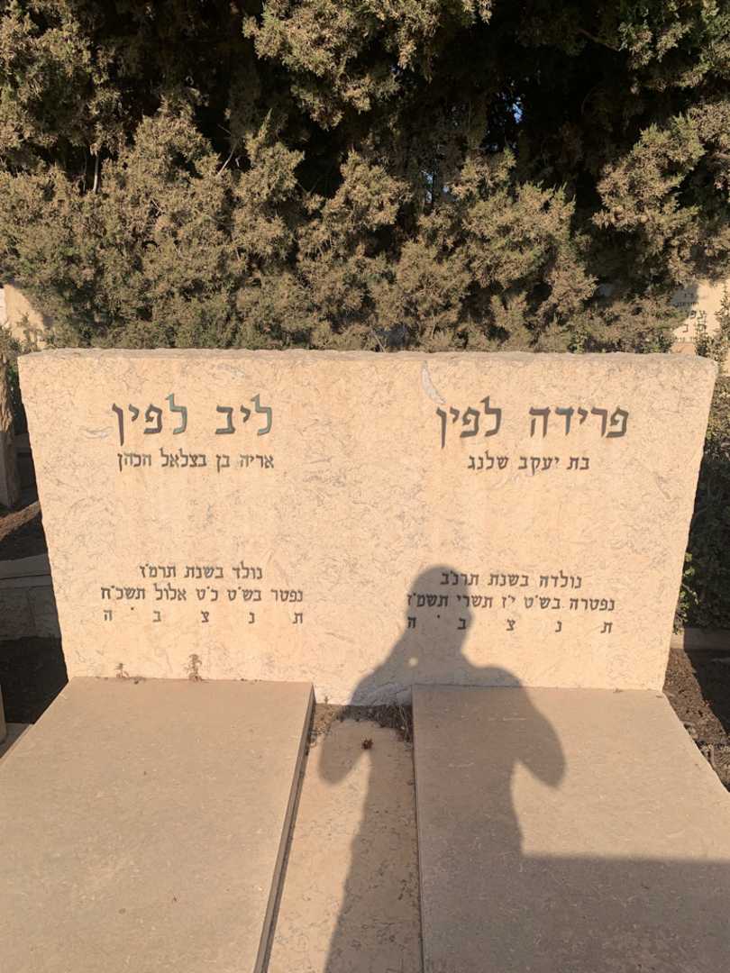 קברו של פרידה לפין. תמונה 1