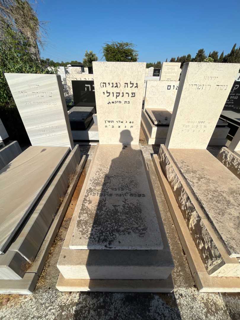 קברו של בעלה יונח פרנקולי