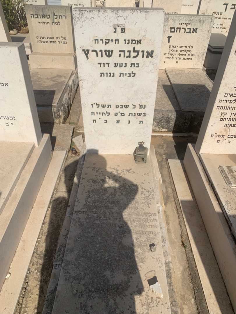 קברו של אולגה שורץ