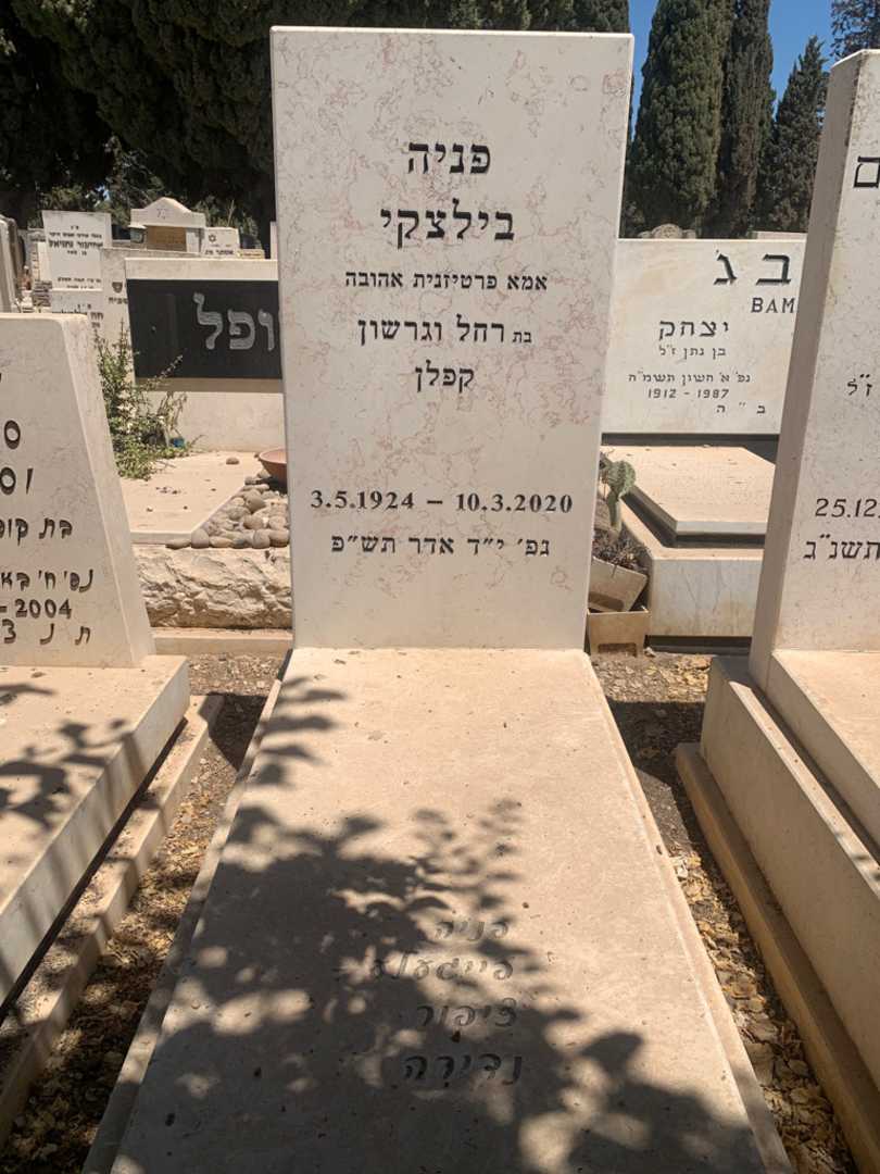 קברו של פניה בילצקי. תמונה 1