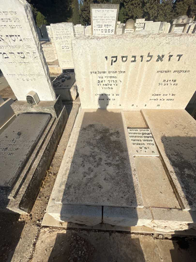קברו של ברוך זאב דז'אלובסקי. תמונה 2