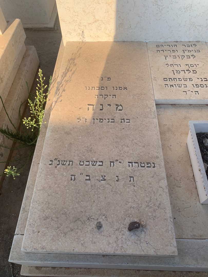 קברו של מינה פלדמן. תמונה 1
