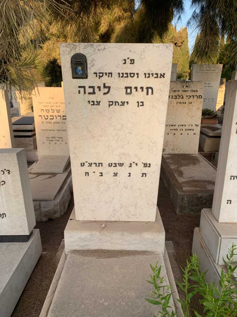 קברו של חיים ליבה