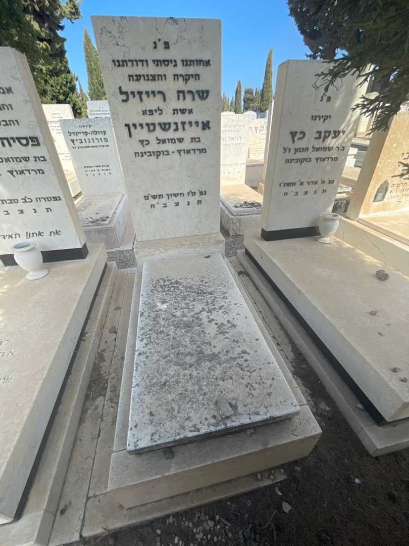 קברו של שרה רייזיל אייזנשטיין