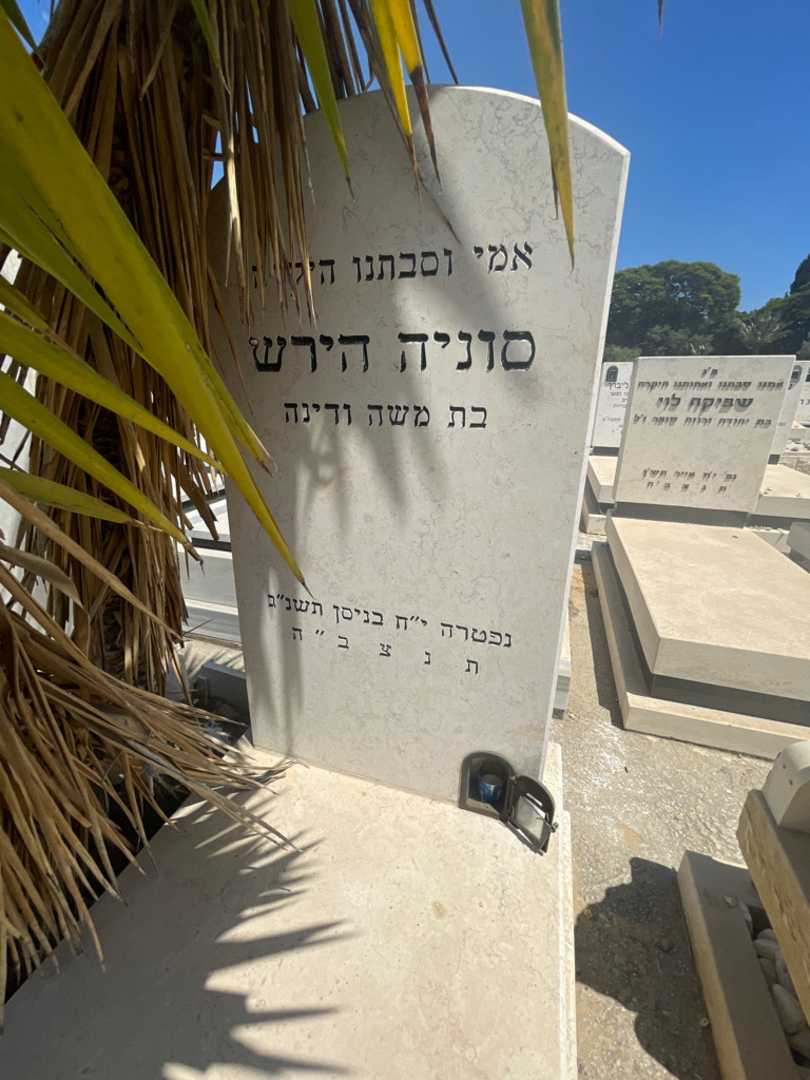 קברו של סוניה הירש. תמונה 3