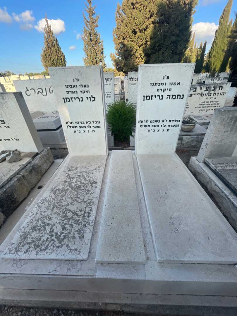 קברו של לוי גריזמן. תמונה 1