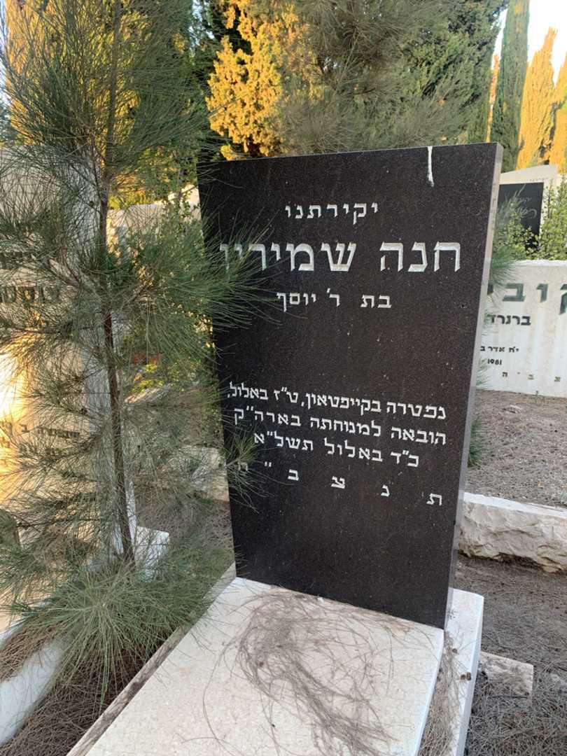 קברו של חנה שמירין. תמונה 2