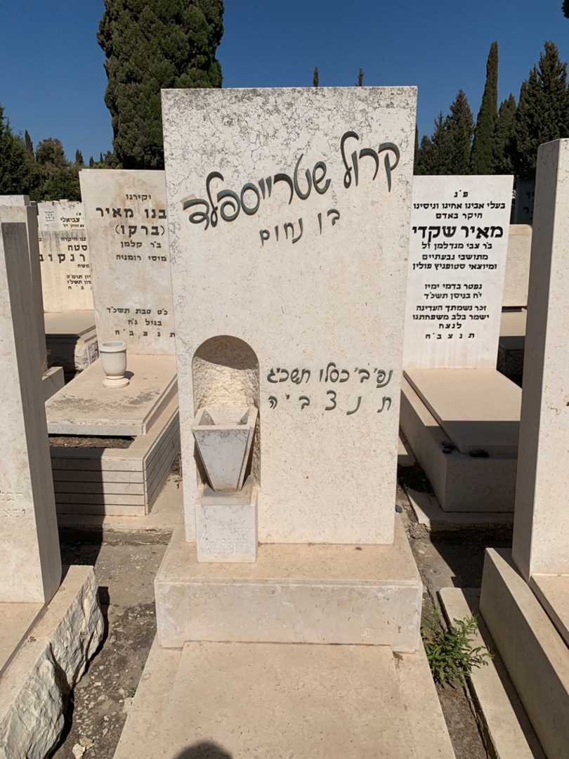 קברו של קרול שטרייספלד