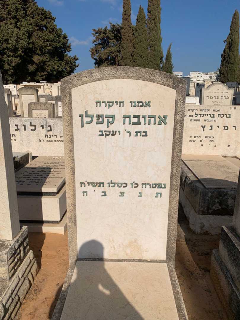 קברו של אהובה קפלן