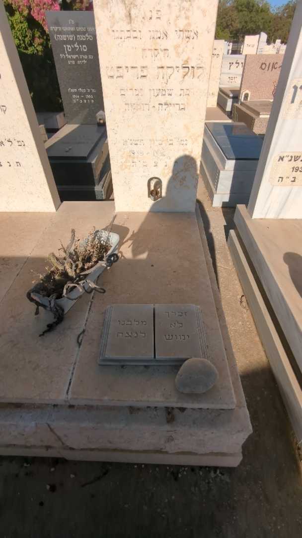 קברו של לוליקה פריפט. תמונה 1