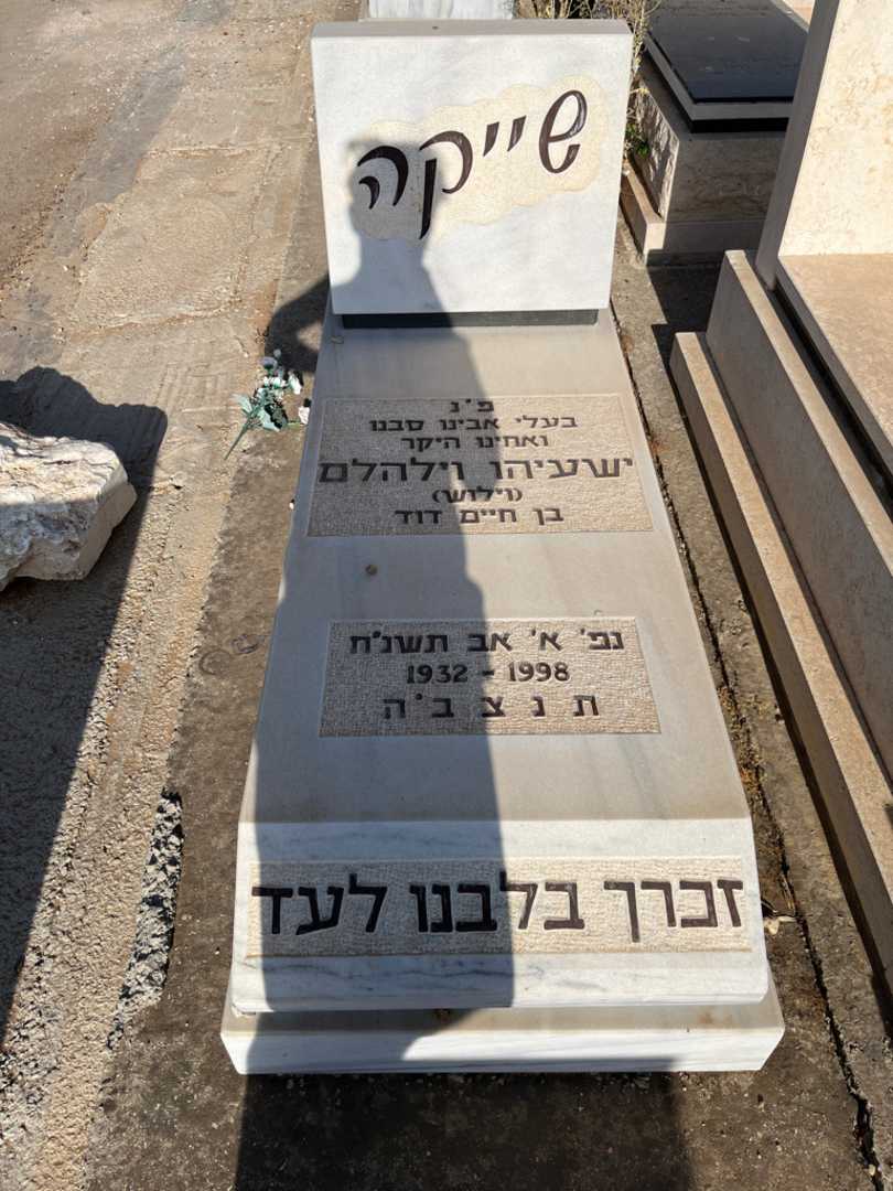 קברו של ישעיהו וילהלם "וילוש" שייקה