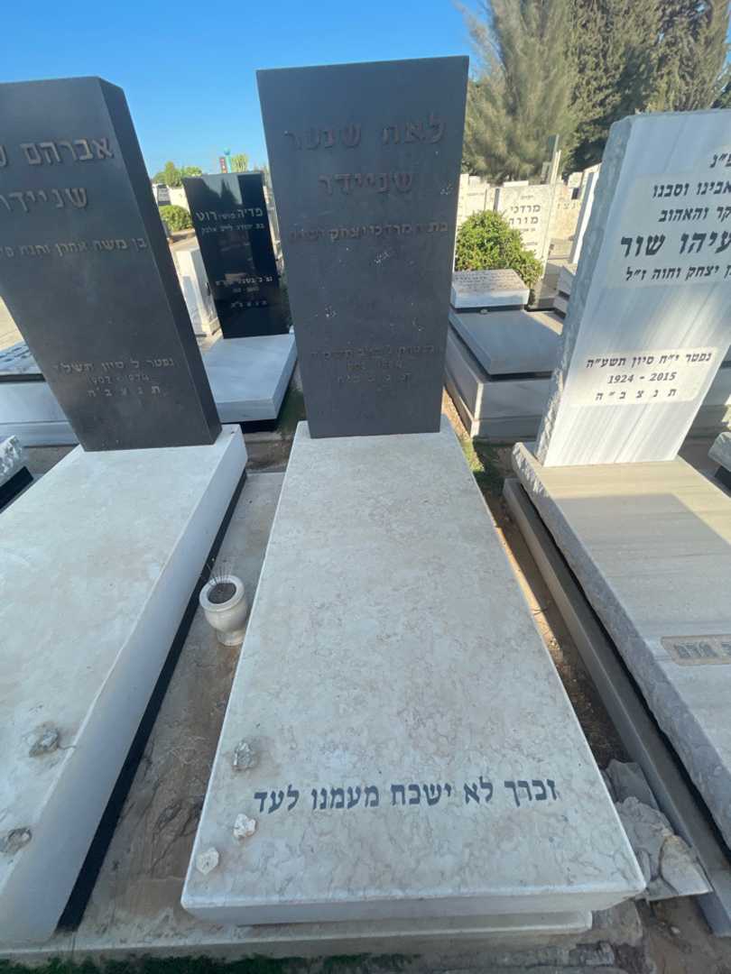 קברו של לאה שנער שניידר. תמונה 2