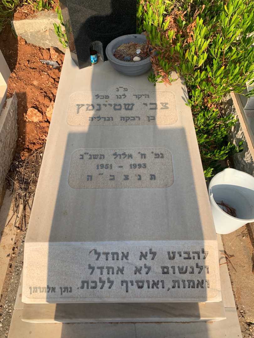 קברו של צבי "צביקה" שטיינמץ. תמונה 2