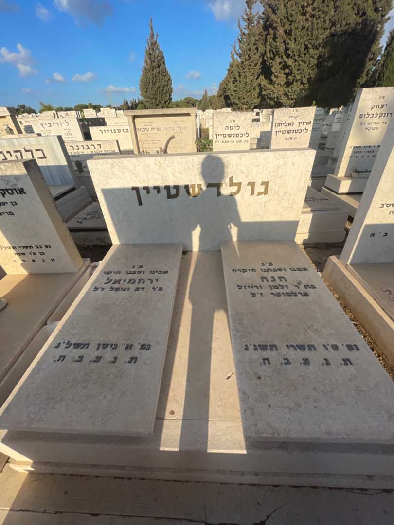 קברו של חנה גולדשטיין. תמונה 1