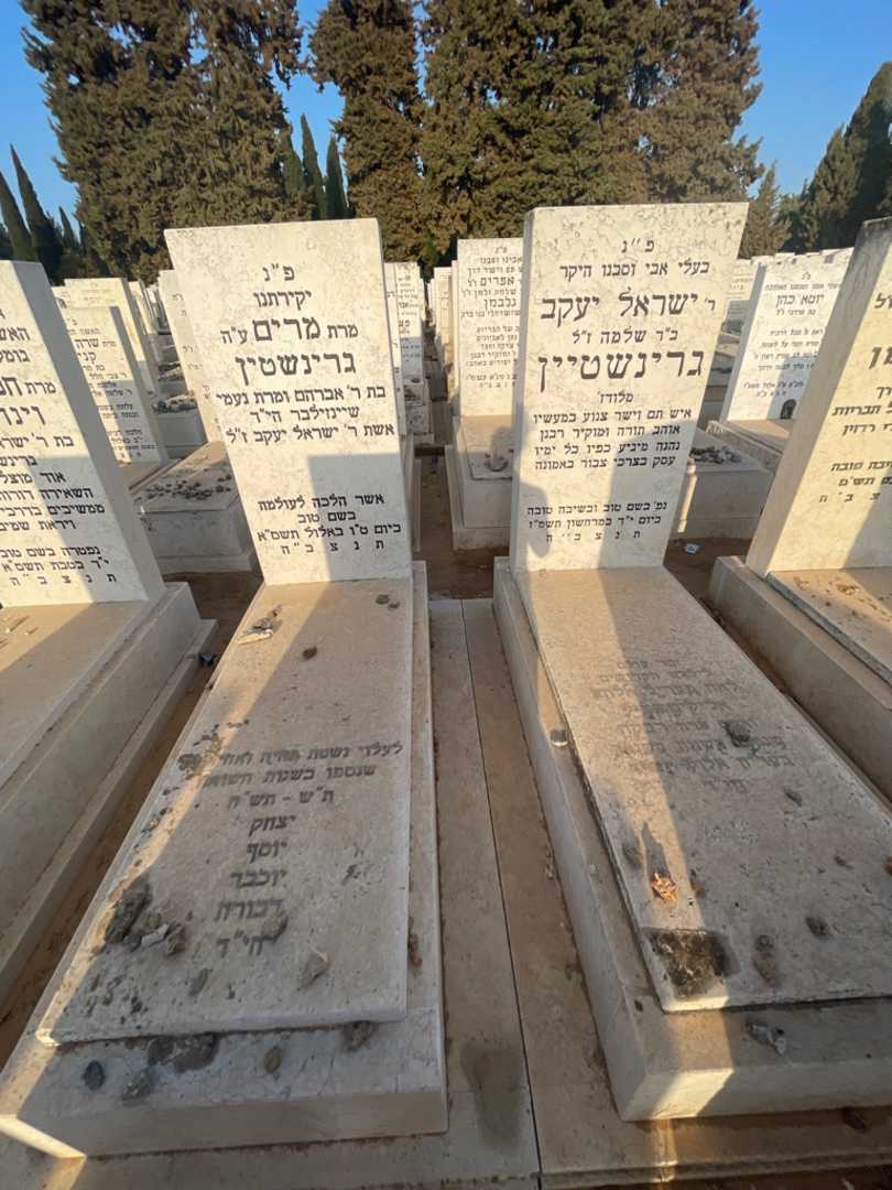 קברו של מרים גרינשטין. תמונה 1