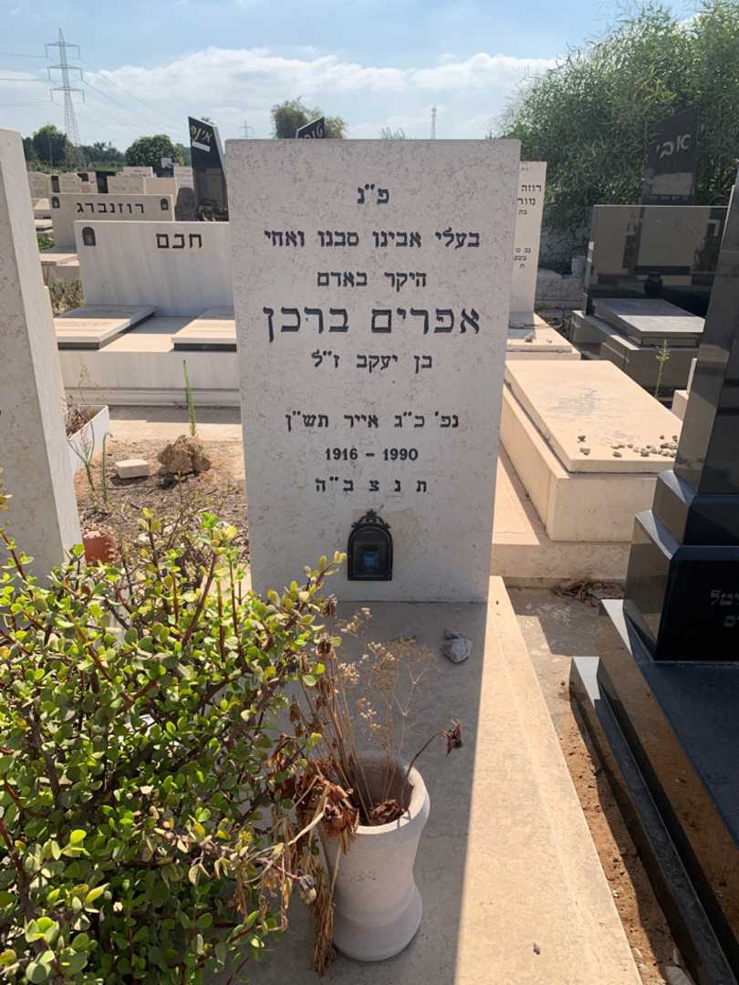 קברו של אפרים ברכן