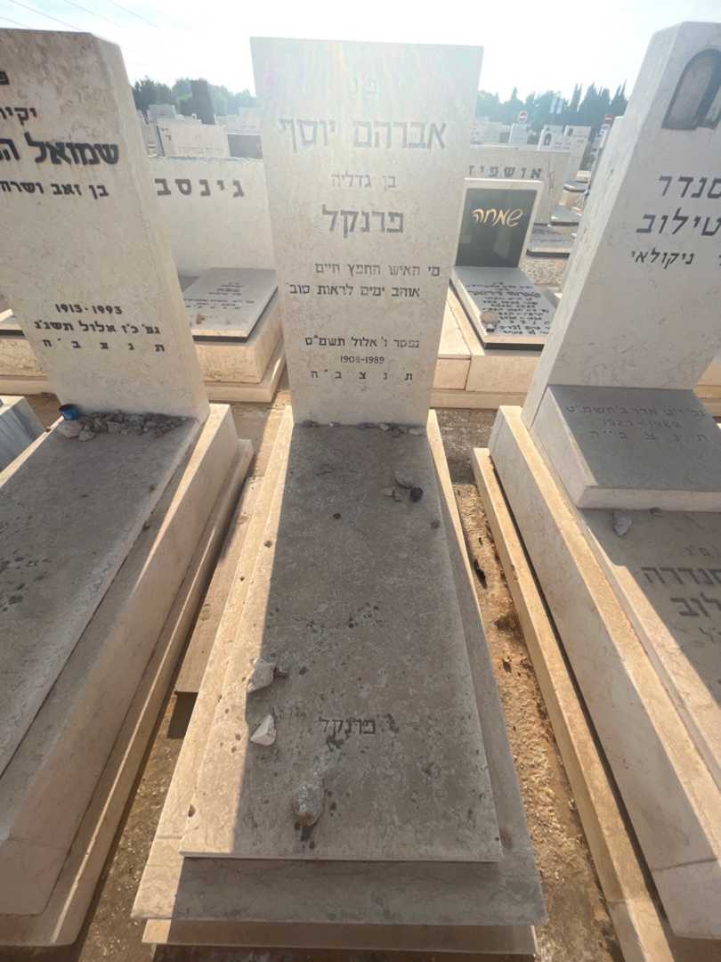 קברו של אברהם יוסף פרנקל