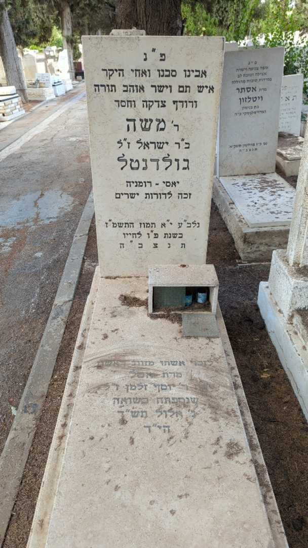 קברו של משה גולדנטל