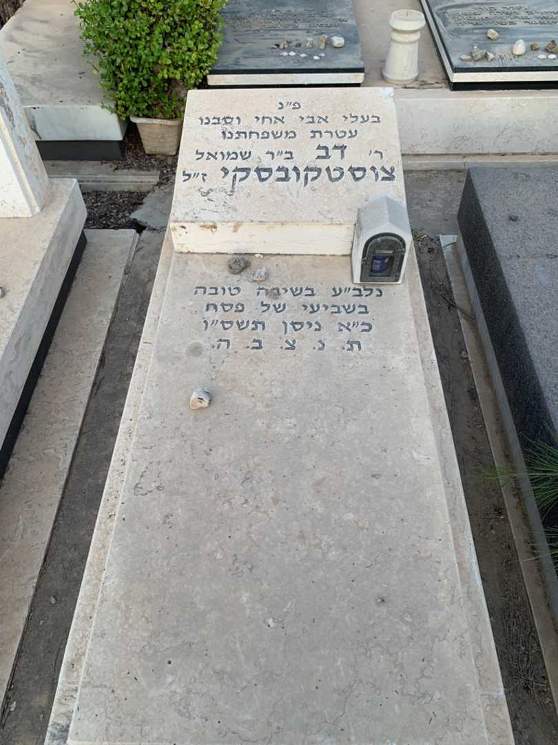 קברו של דב צוסטקובסקי