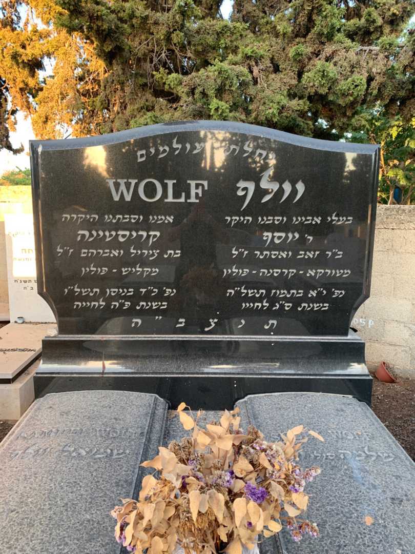 קברו של שלמה יוסף "סולי" וולף. תמונה 1