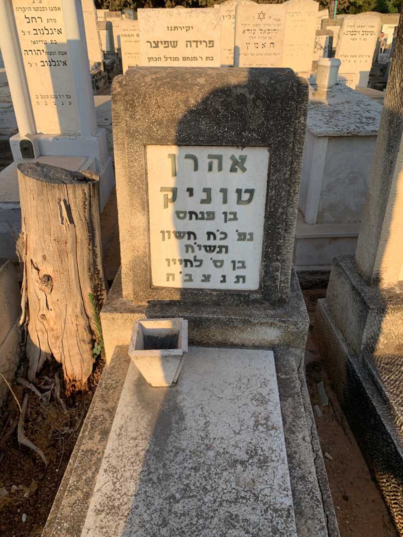 קברו של אהרן טוניק
