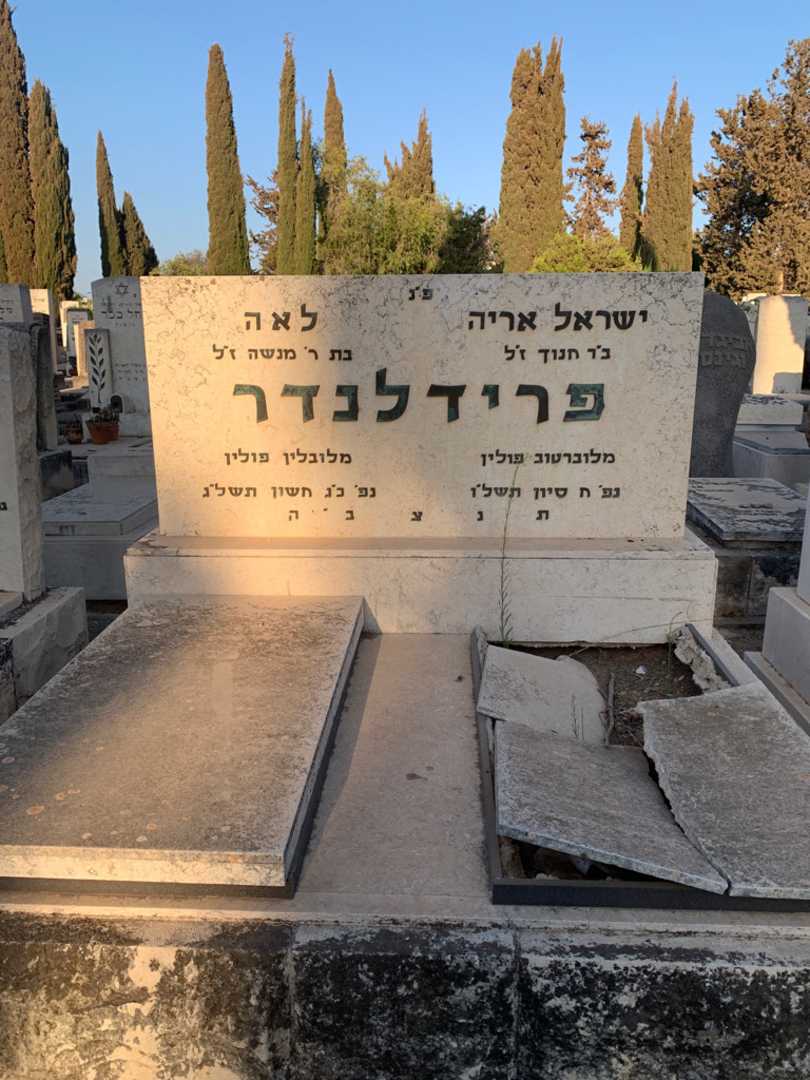 קברו של ישראל אריה פרידלנדר. תמונה 1
