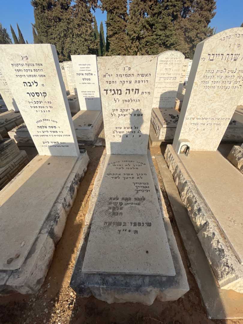 קברו של חיה "הנדלסמן" מגיד