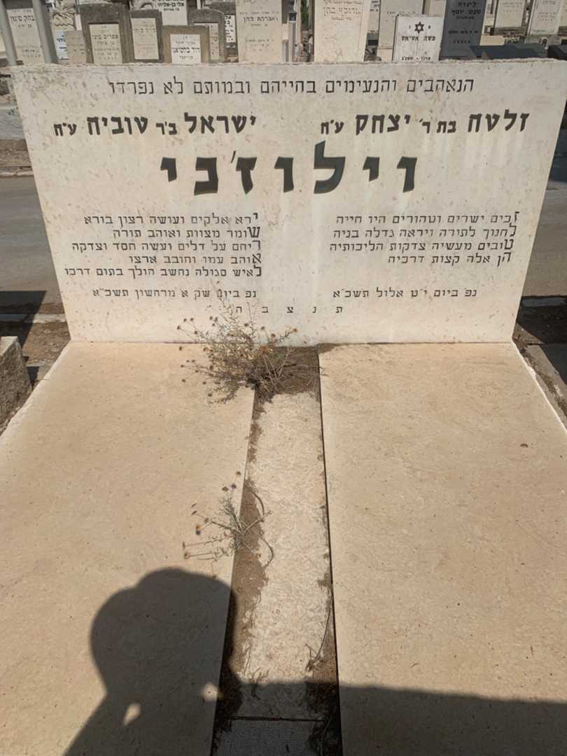 קברו של ישראל וילוז'ני. תמונה 2