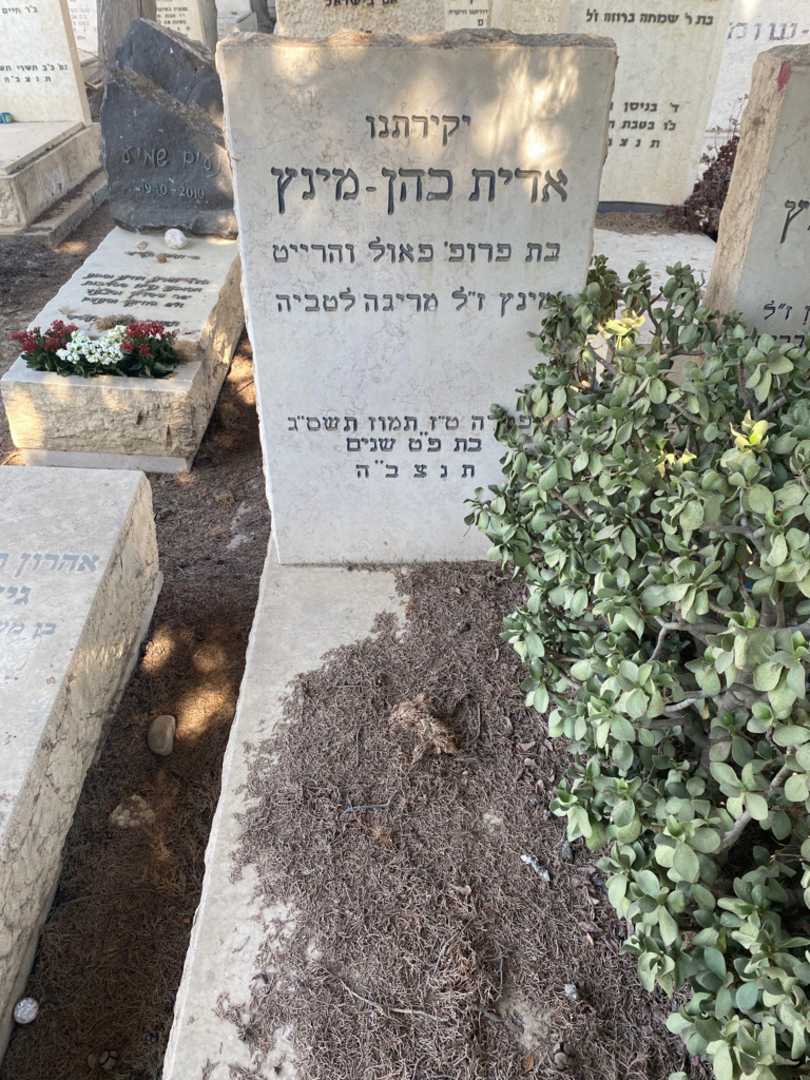 קברו של אדית כהן-מינץ. תמונה 1