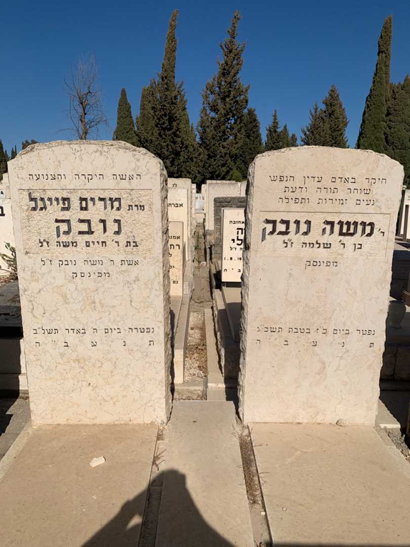 קברו של מרים פייגל נובק. תמונה 1
