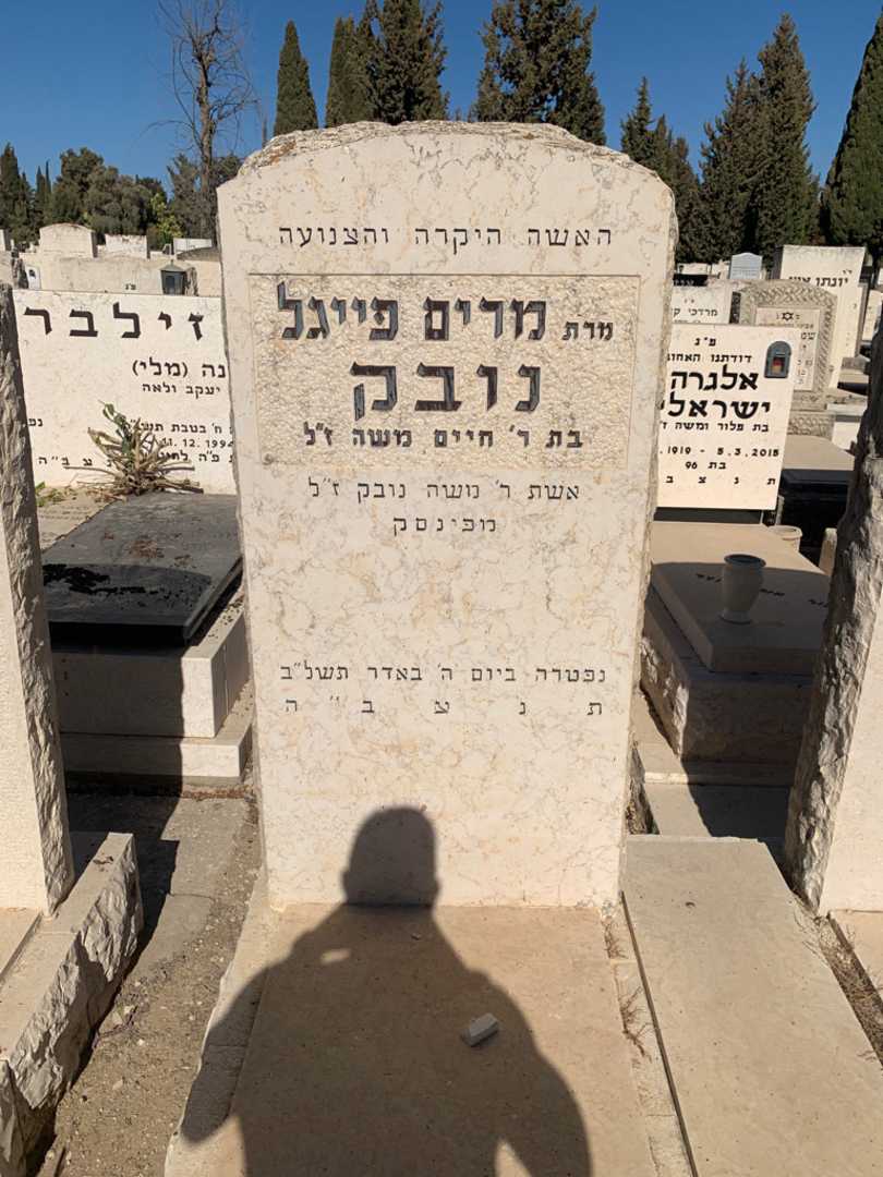 קברו של מרים פייגל נובק. תמונה 2