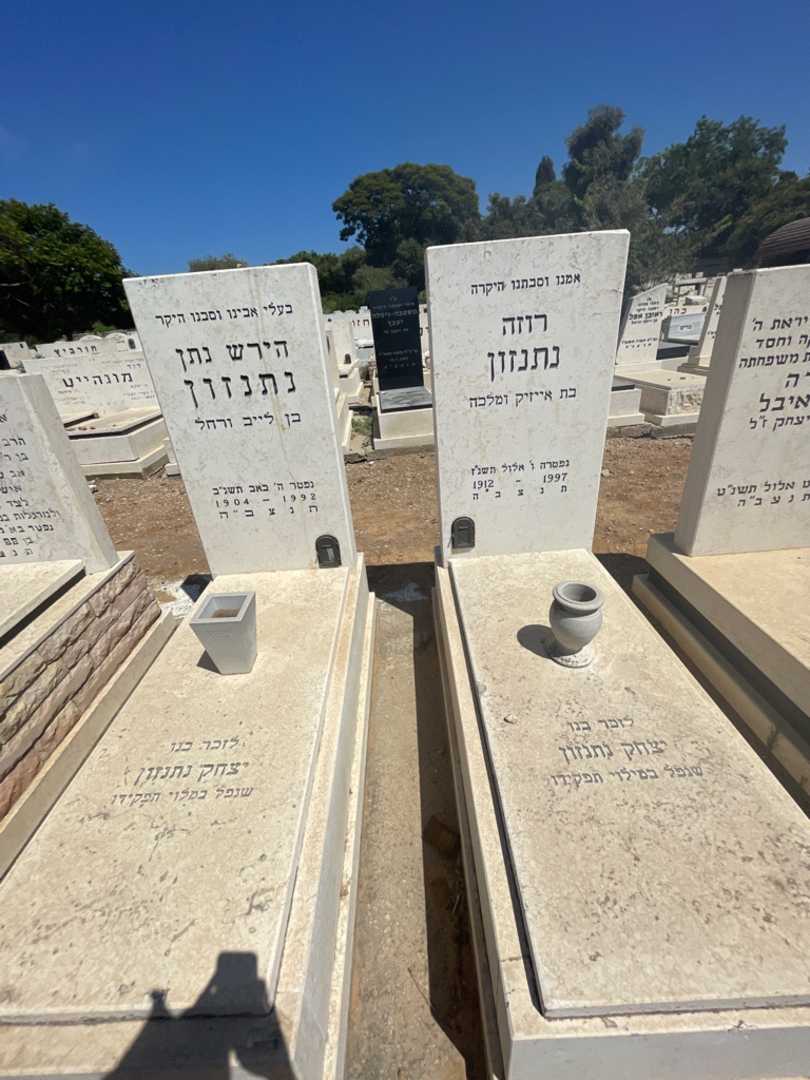 קברו של הירש נתן נתנזון. תמונה 1