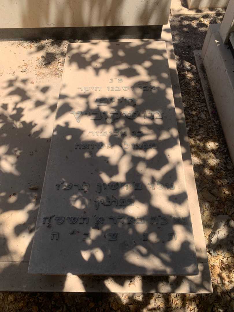 קברו של חיים מושקוביץ. תמונה 3