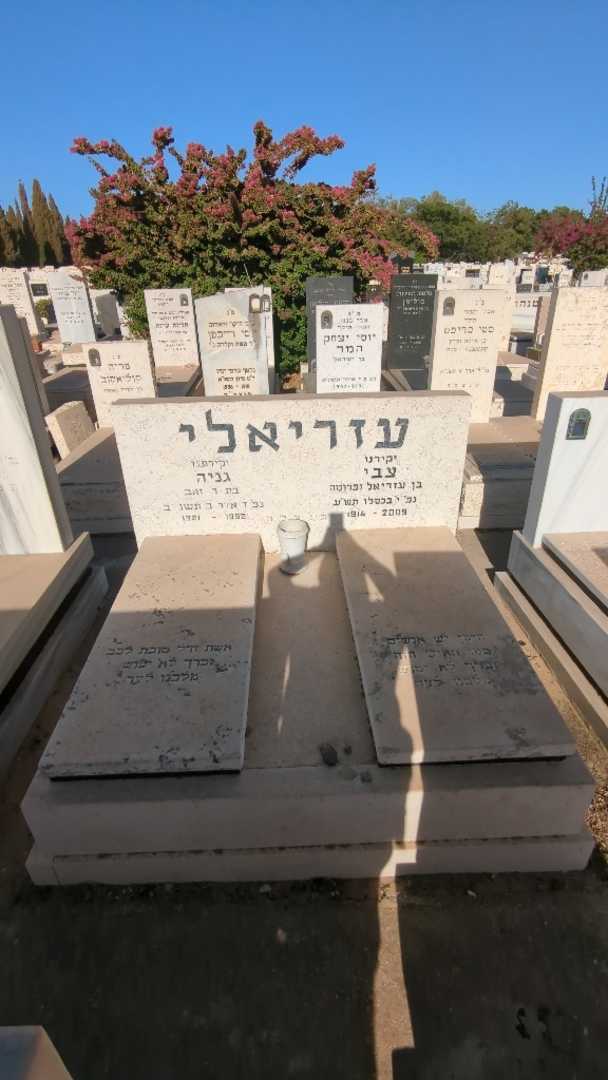 קברו של צבי עזריאלי. תמונה 1