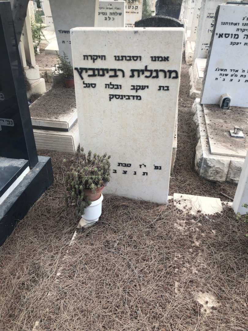 קברו של מרגלית רבינוביץ. תמונה 1