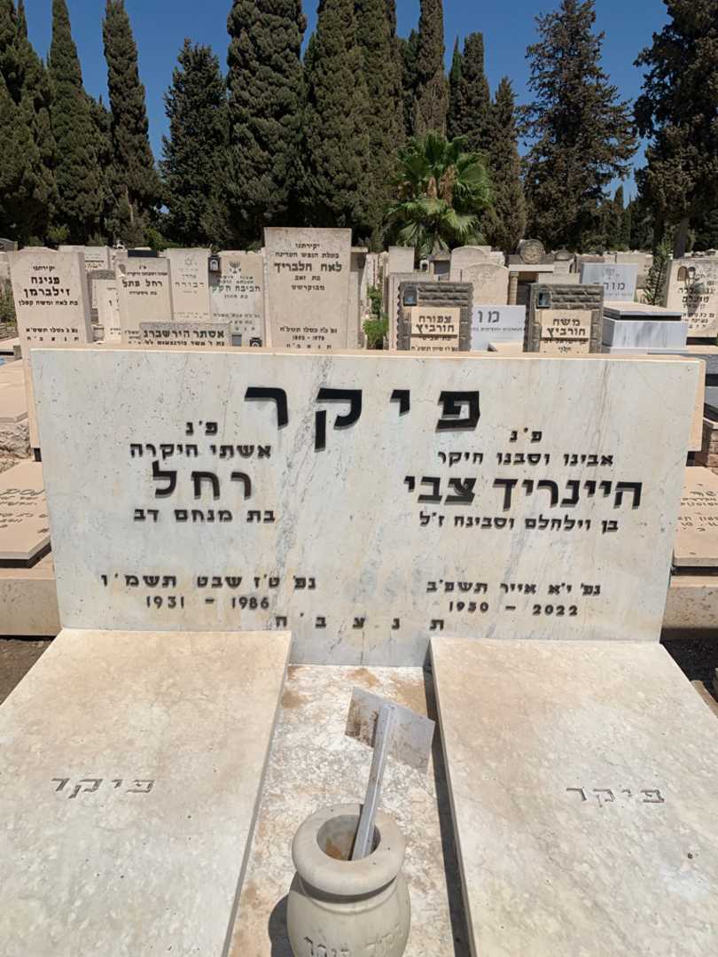 קברו של חיינריך צבי פיקר. תמונה 1