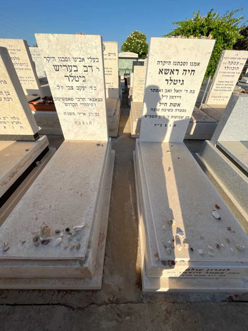 קברו של דב בעריש גיטלר. תמונה 1