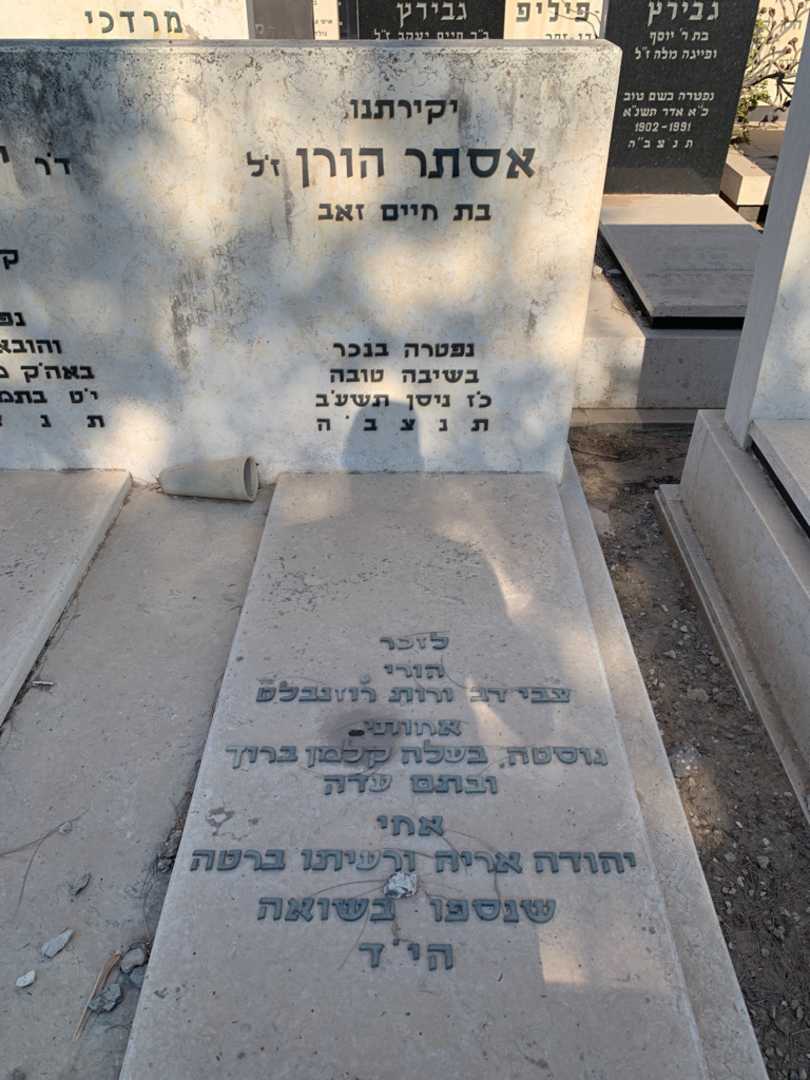 קברו של אסתר הורן. תמונה 2