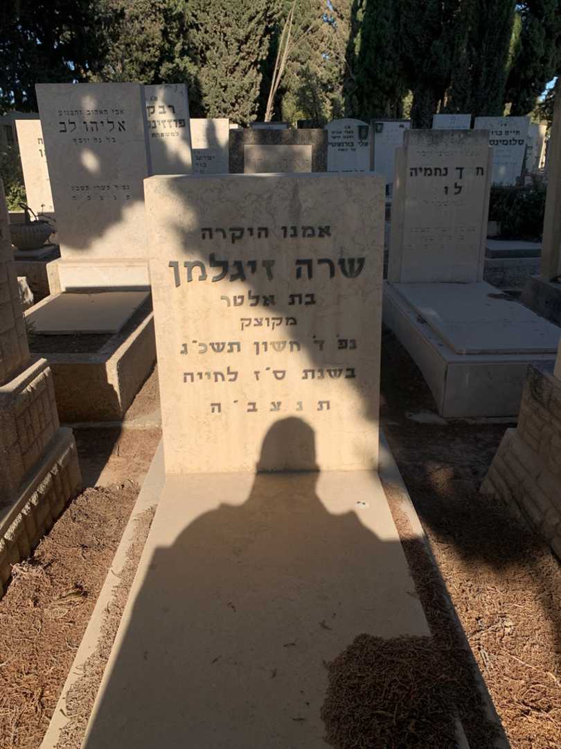 קברו של שרה זיגלמן