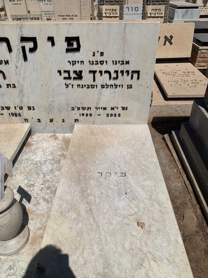 קברו של חיינריך צבי פיקר. תמונה 3